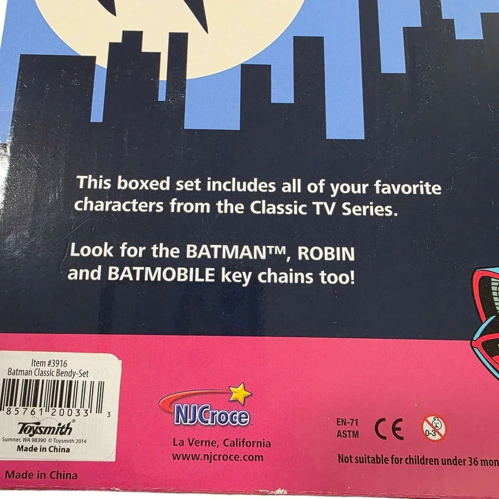 NIB Batman Bendable Figures The Penguin‎ Robin Batman Catwoman Joker Classic TV
